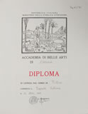 Diploma Accademica delle Belle Arti di Carrara
